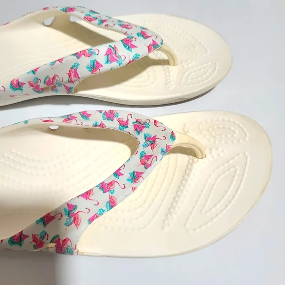 CROCS Flamingo Flip Flops - Picture 4 of 8